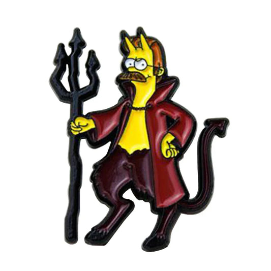 Demon Angry Bob Halloween Brooch Badge Gift