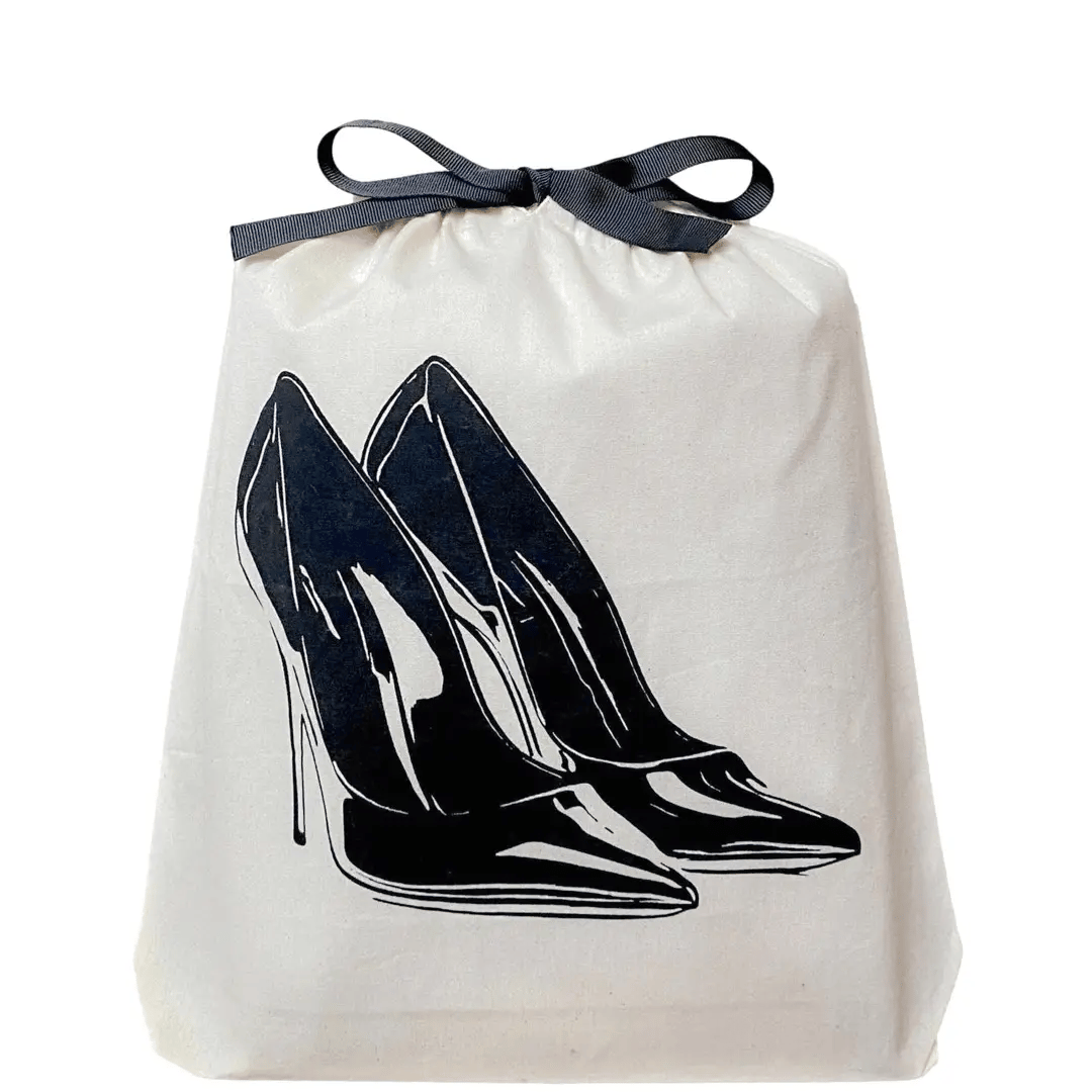 High Heel Pumps Shoe Bag, Cream - Concordia Style Boutique