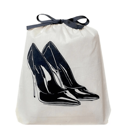 High Heel Pumps Shoe Bag, Cream - Concordia Style Boutique
