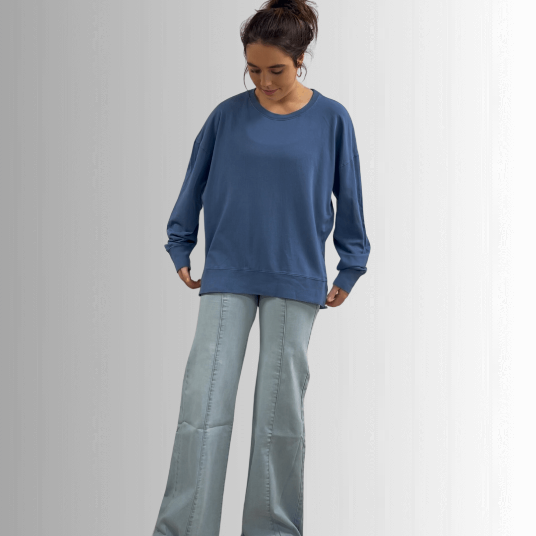 Tessa Lightweight French Terry Sweatshirt - Concordia Style Boutique