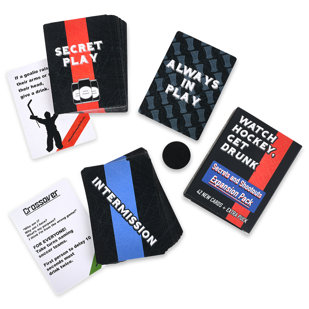 Secrets and Shootouts EXPANSION PACK for Watch Hockey, Get Drunk - Concordia Style Boutique
