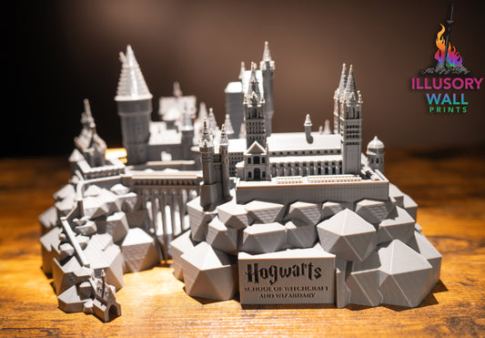 Wizard School Desktop Diorama - 3D Printed Artwork - Concordia Style Boutique
