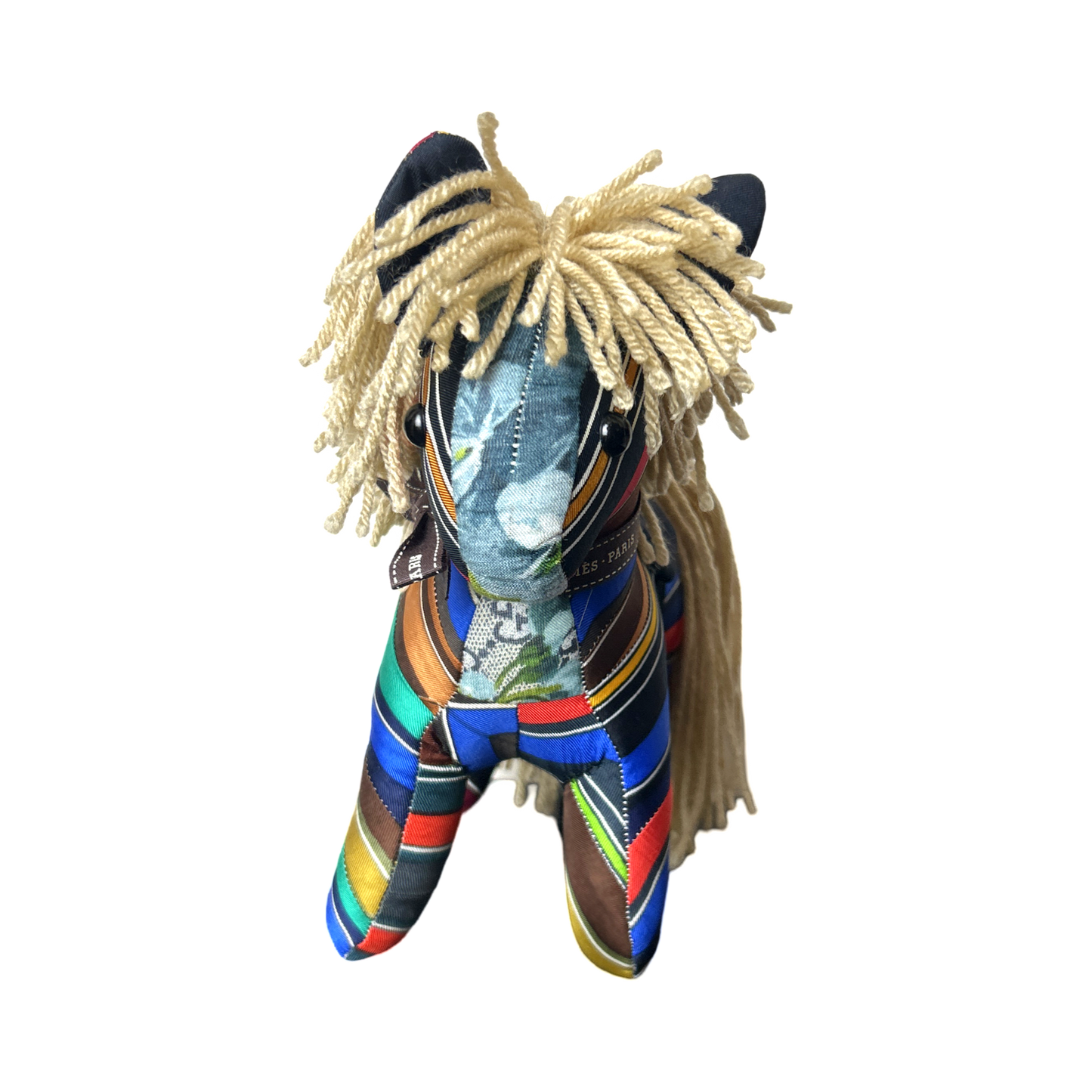 Couvertures et Tenues du Jour Vintage Silk Scarf Patchwork Pony