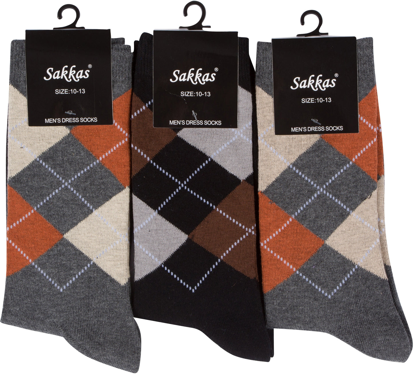 Sakkas Men's Classic Patterned Dress Socks Value 6-Pack - Concordia Style Boutique