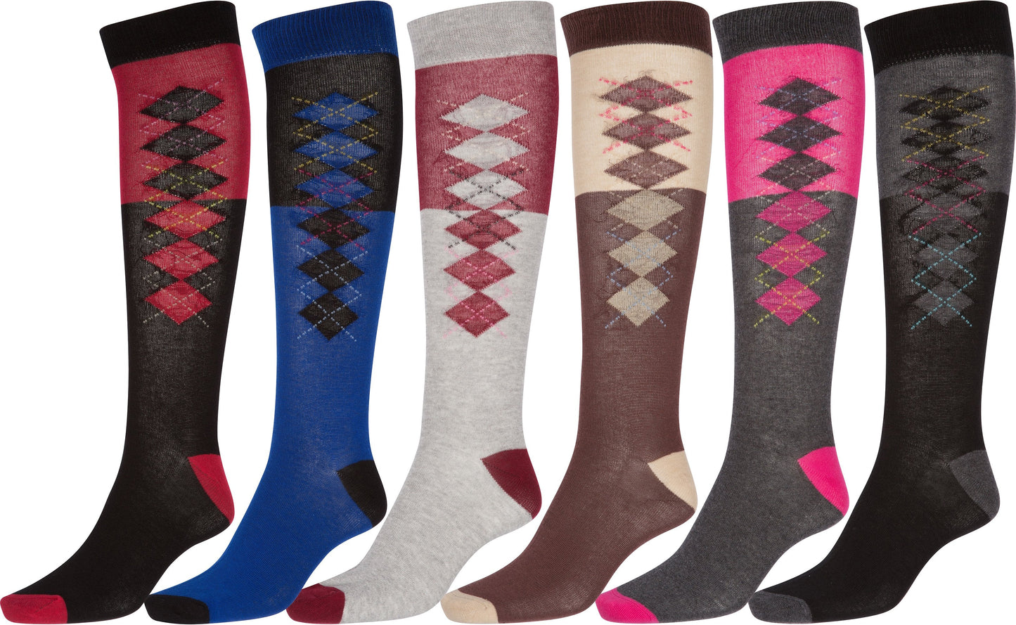 Sakkas Women's Cotton Blend Knee High Socks Assorted Pack - Concordia Style Boutique