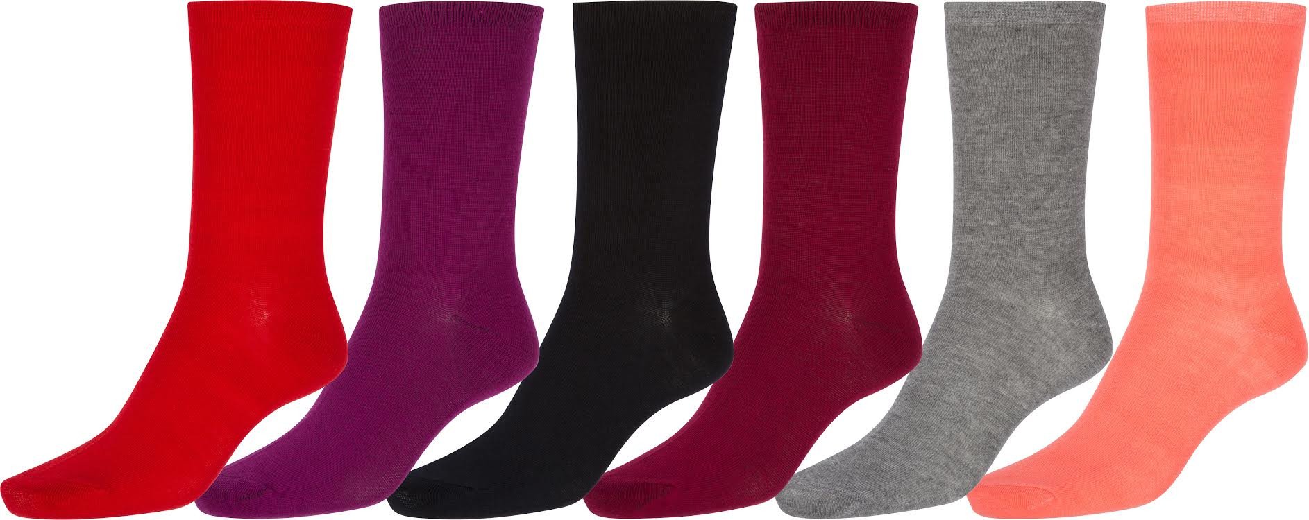 Sakkas Women's Poly Blend Soft and Stretchy Crew Pattern Socks Assorted 6-pack - Concordia Style Boutique