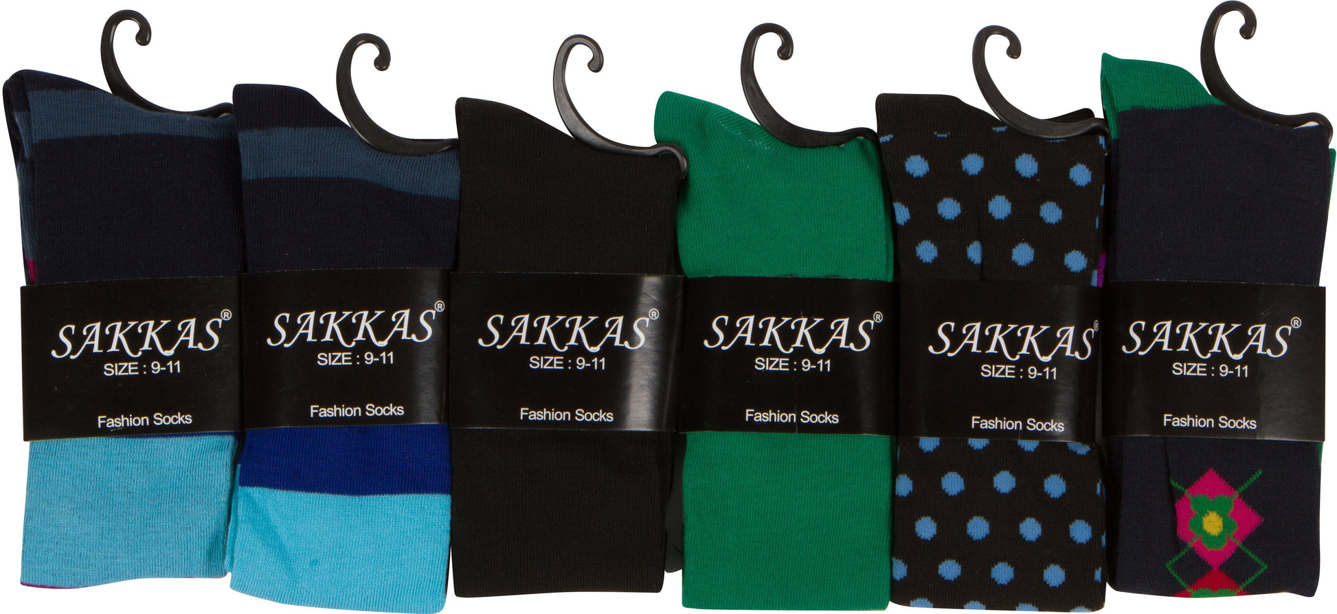 Sakkas Liea Ladies Colorful Unique Pattern / Solid Knee High Socks Assorted 6-Pack - Concordia Style Boutique