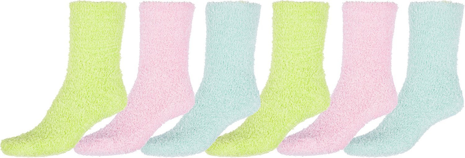 Sakkas Super Soft Anti-Slip Fuzzy Ankle Socks Value Assorted 6-Pack - Concordia Style Boutique