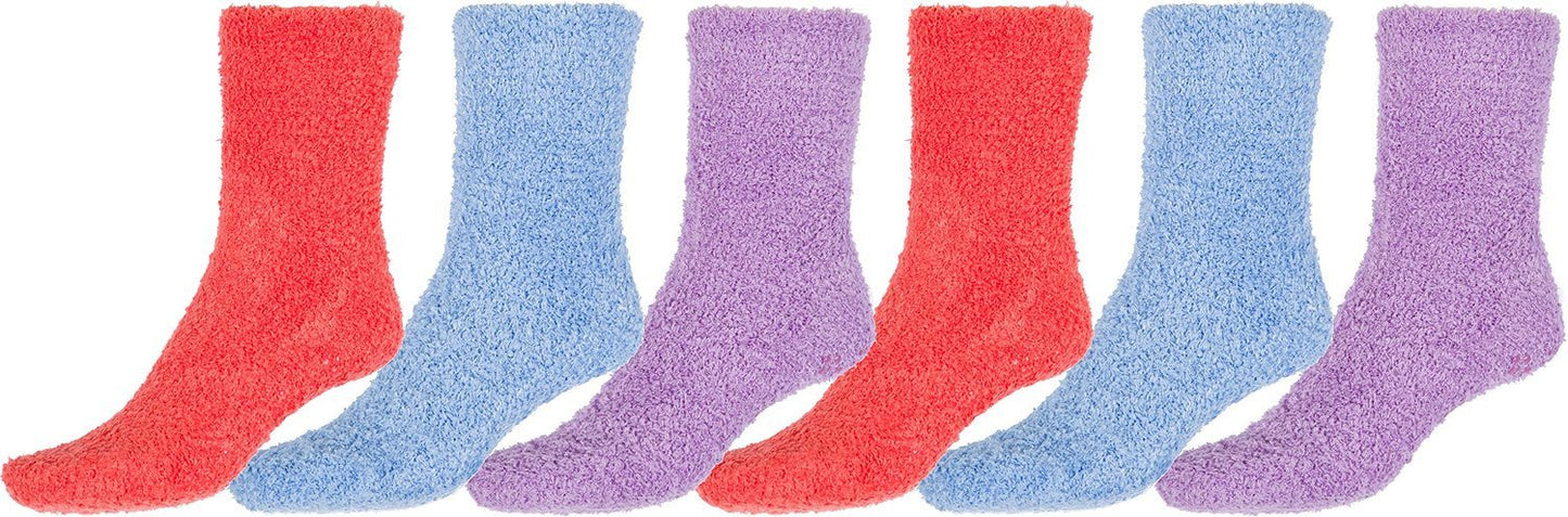 Sakkas Super Soft Anti-Slip Fuzzy Ankle Socks Value Assorted 6-Pack - Concordia Style Boutique
