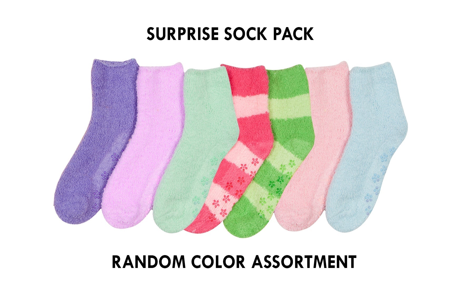 Sakkas Super Soft Anti-Slip Fuzzy Ankle Socks Value Assorted 6-Pack - Concordia Style Boutique