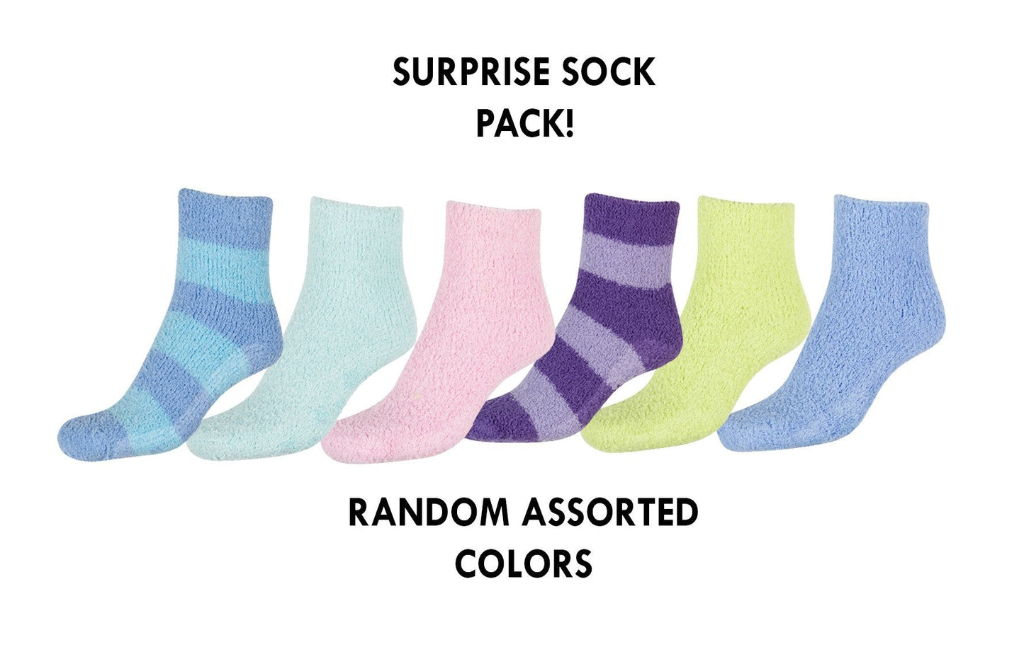 Sakkas Super Soft Anti-Slip Fuzzy Ankle Socks Value Assorted 6-Pack - Concordia Style Boutique