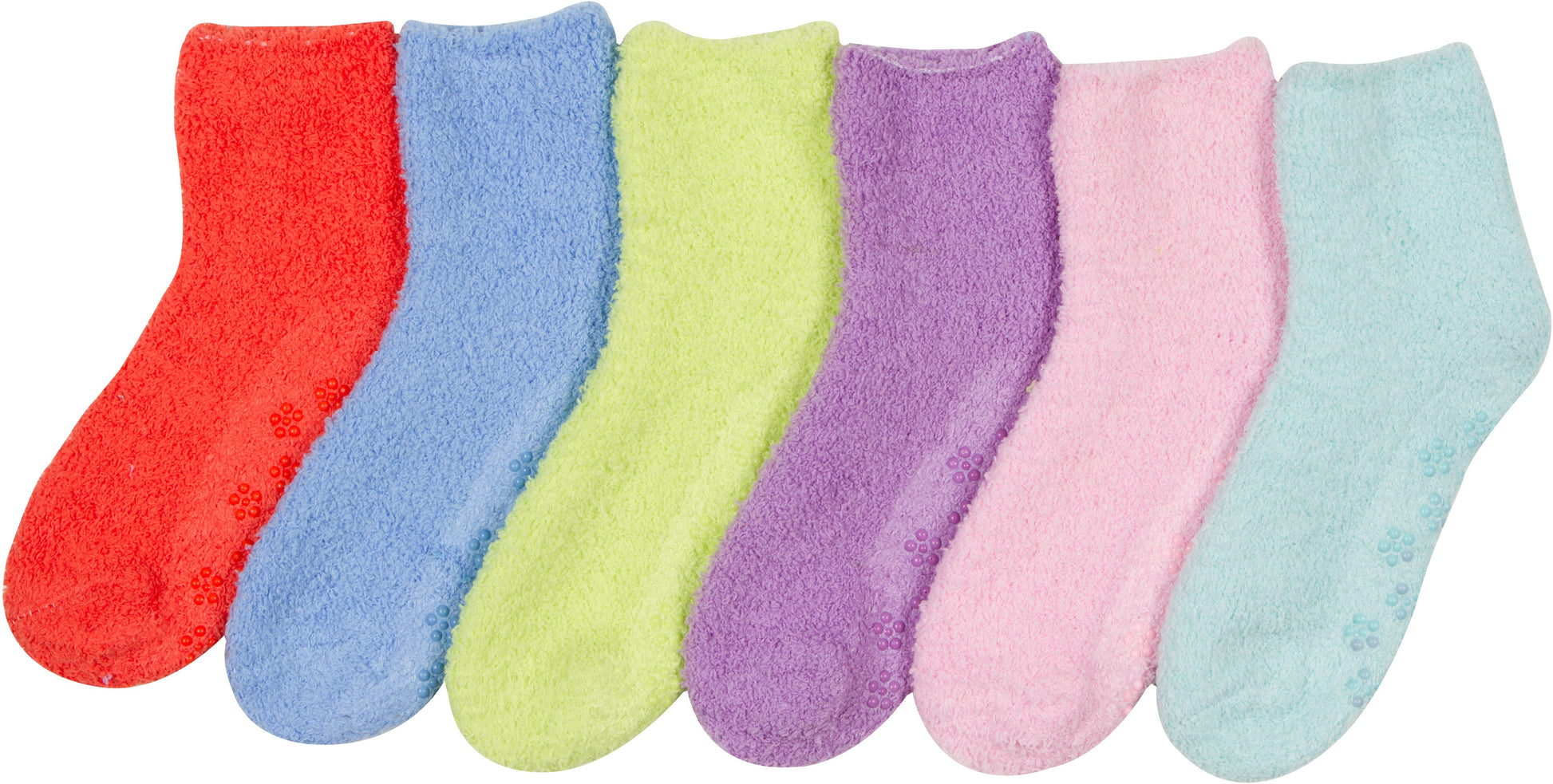 Sakkas Super Soft Anti-Slip Fuzzy Ankle Socks Value Assorted 6-Pack - Concordia Style Boutique