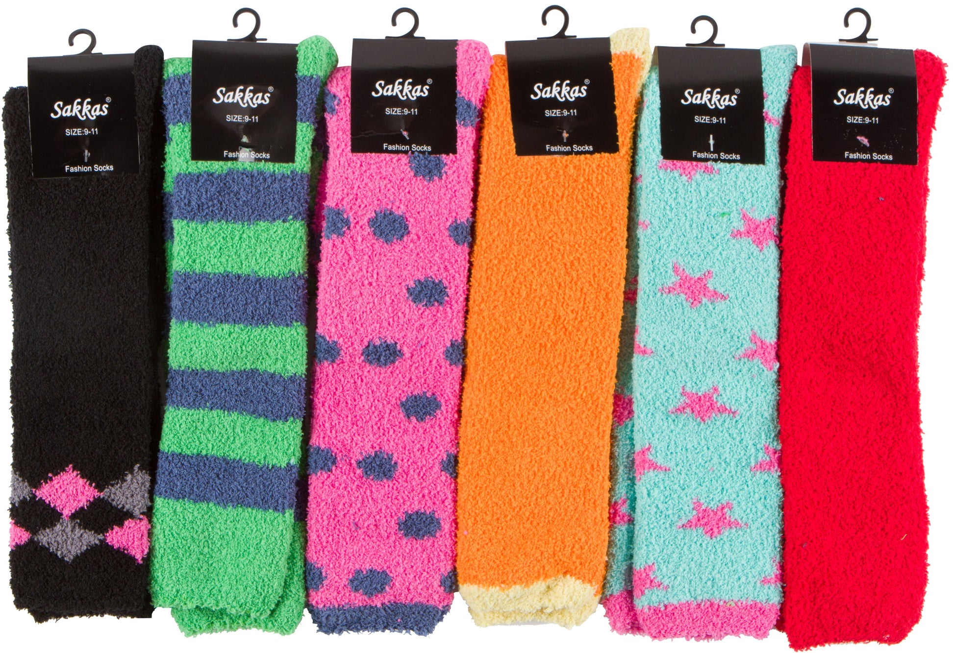 Sakkas Womens Super Soft Anti-Slip Fuzzy Knee High Socks Value Assorted 6-Pack - Concordia Style Boutique