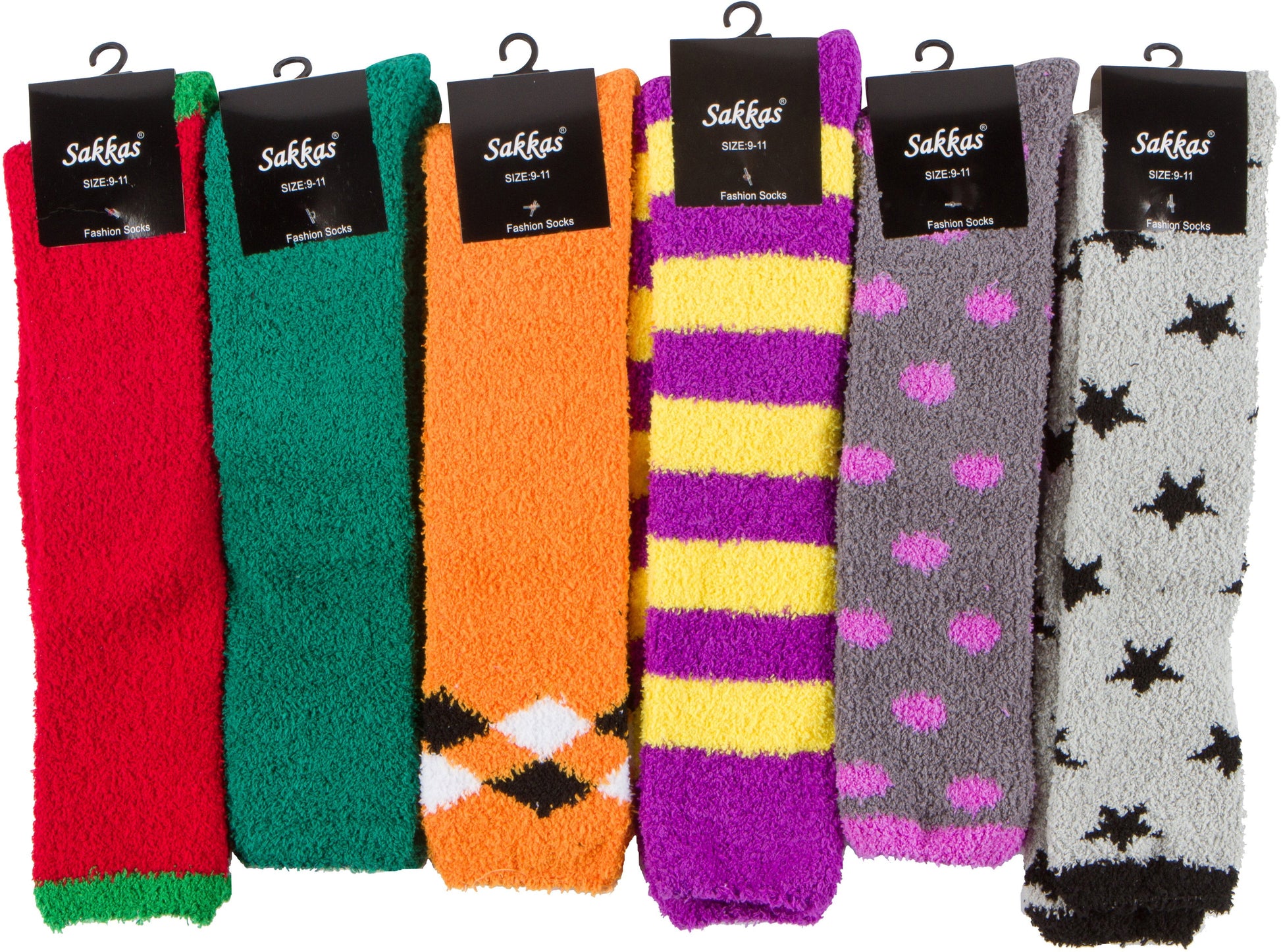 Sakkas Womens Super Soft Anti-Slip Fuzzy Knee High Socks Value Assorted 6-Pack - Concordia Style Boutique