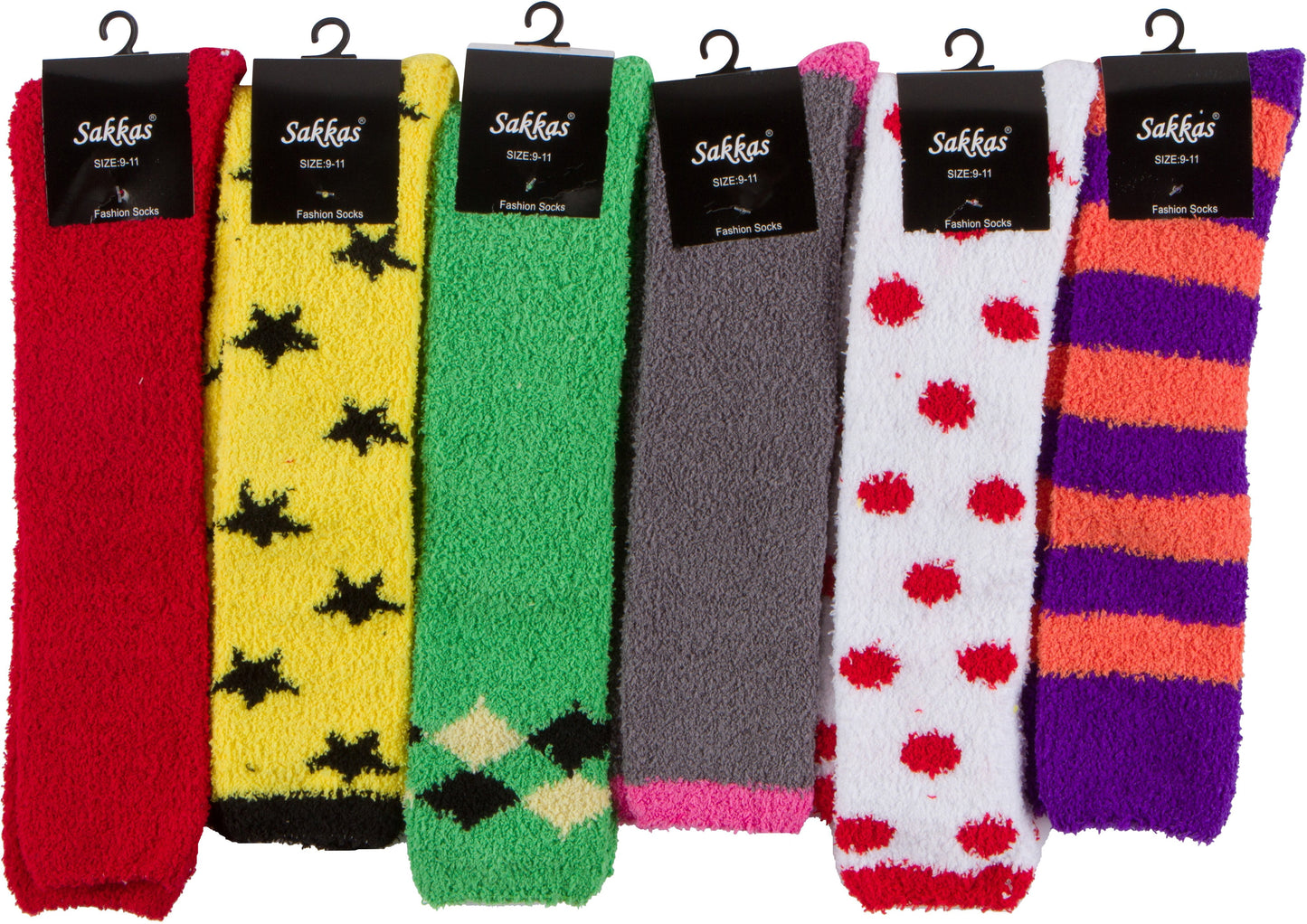 Sakkas Womens Super Soft Anti-Slip Fuzzy Knee High Socks Value Assorted 6-Pack - Concordia Style Boutique