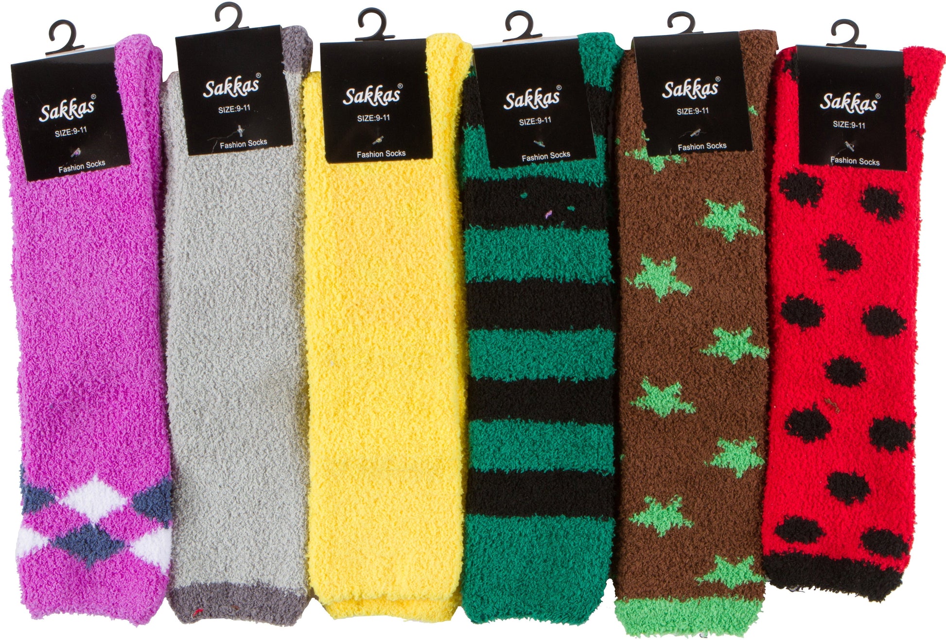 Sakkas Womens Super Soft Anti-Slip Fuzzy Knee High Socks Value Assorted 6-Pack - Concordia Style Boutique