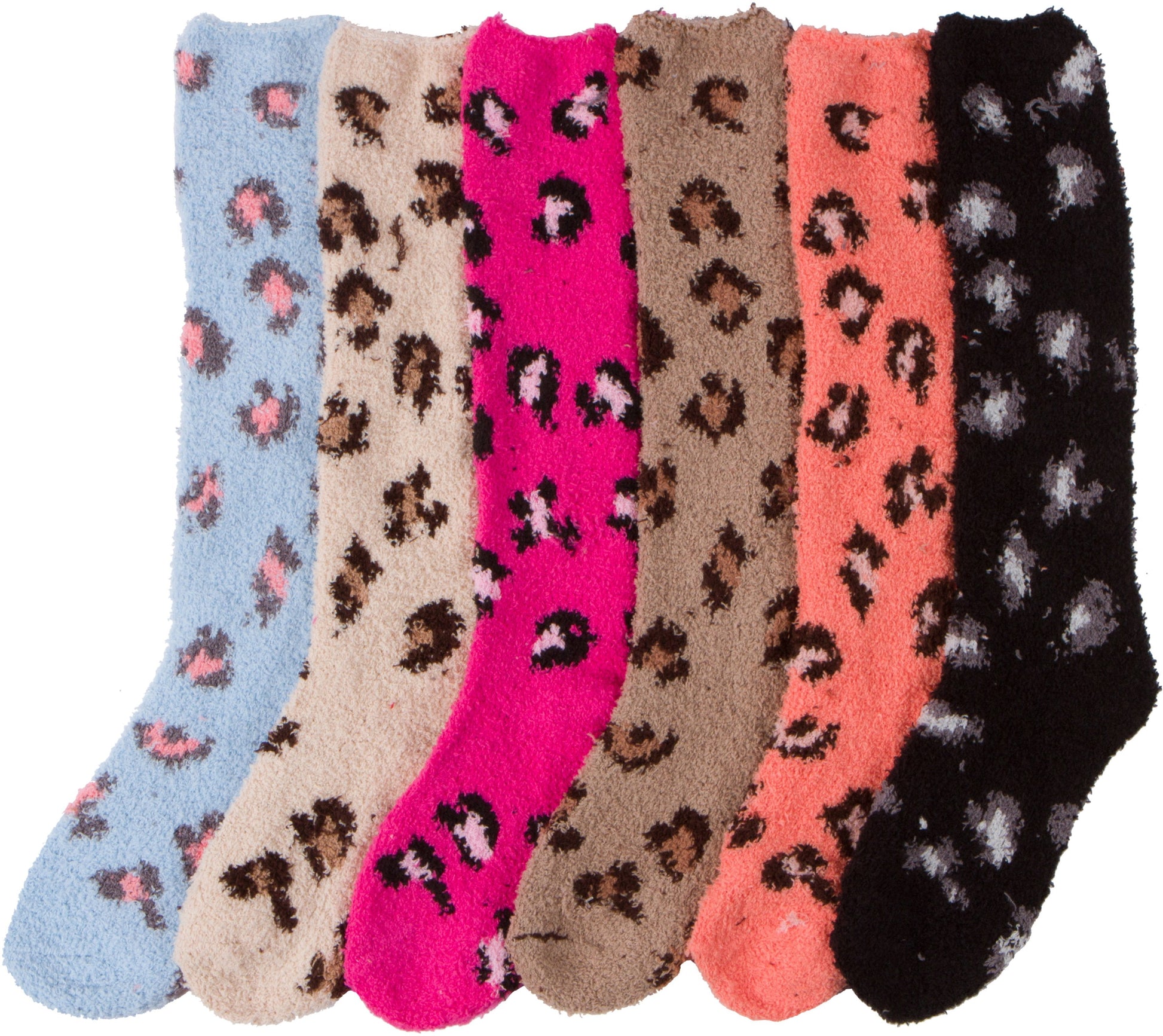 Sakkas Womens Super Soft Anti-Slip Fuzzy Knee High Socks Value Assorted 6-Pack - Concordia Style Boutique