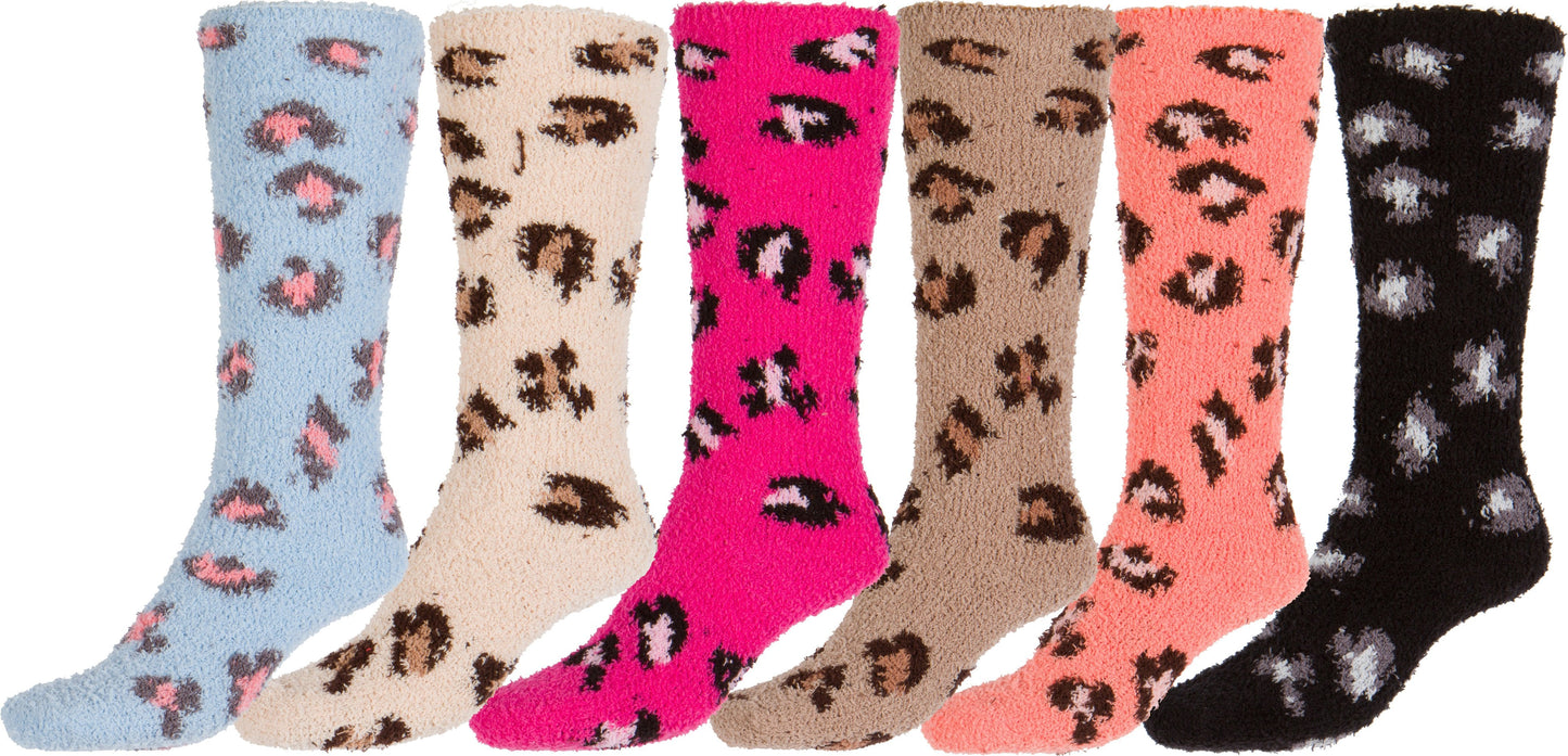 Sakkas Womens Super Soft Anti-Slip Fuzzy Knee High Socks Value Assorted 6-Pack - Concordia Style Boutique