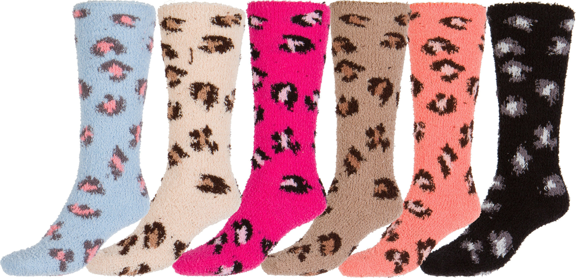 Sakkas Womens Super Soft Anti-Slip Fuzzy Knee High Socks Value Assorted 6-Pack - Concordia Style Boutique