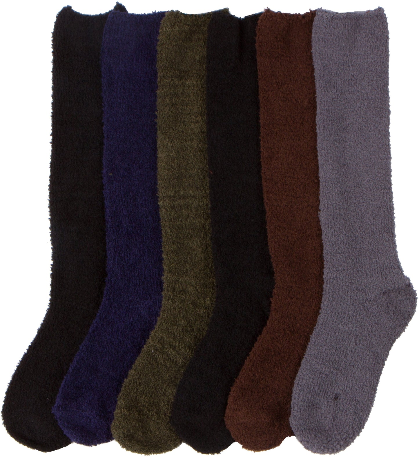 Sakkas Womens Super Soft Anti-Slip Fuzzy Knee High Socks Value Assorted 6-Pack - Concordia Style Boutique
