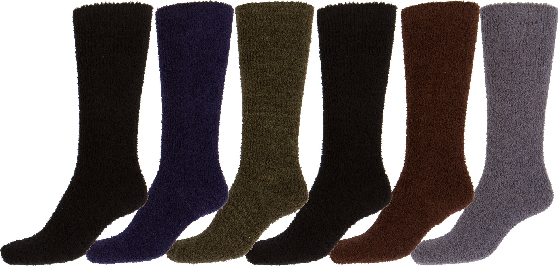 Sakkas Womens Super Soft Anti-Slip Fuzzy Knee High Socks Value Assorted 6-Pack - Concordia Style Boutique