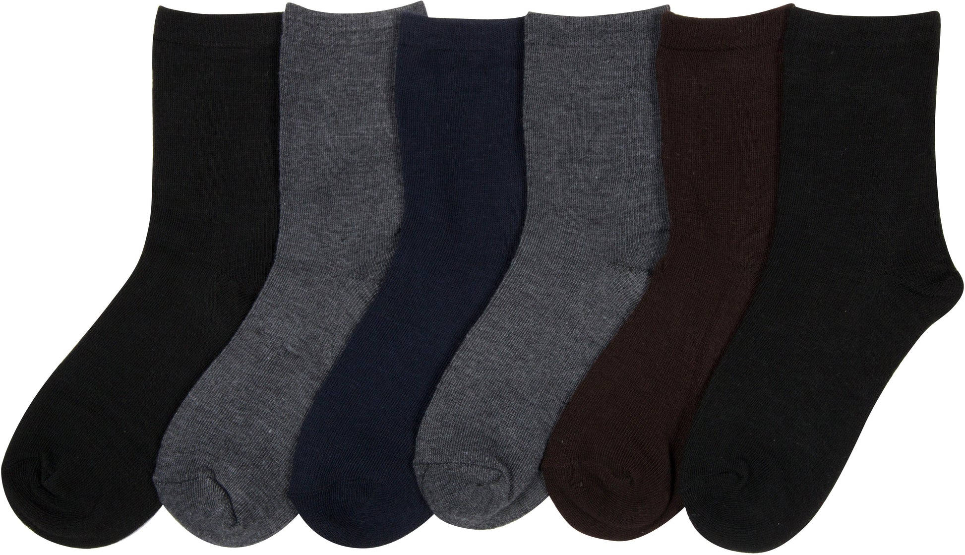 Sakkas Boy's Playful Pattern Assorted Crew Socks 6-Pack - Concordia Style Boutique