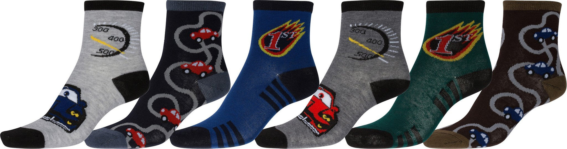Sakkas Boy's Playful Pattern Assorted Crew Socks 6-Pack - Concordia Style Boutique