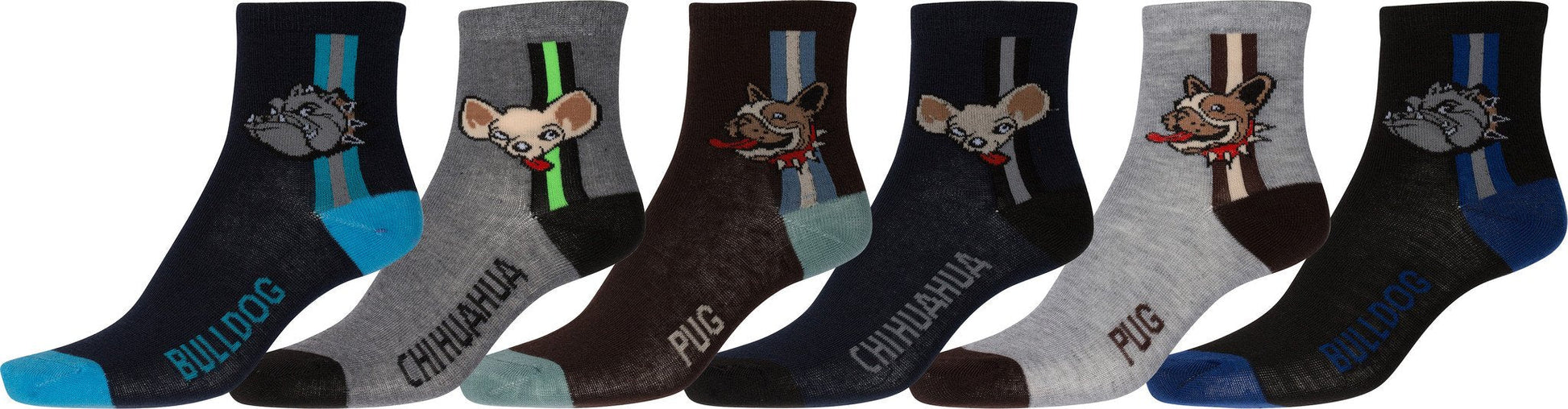 Sakkas Boy's Playful Pattern Assorted Crew Socks 6-Pack - Concordia Style Boutique