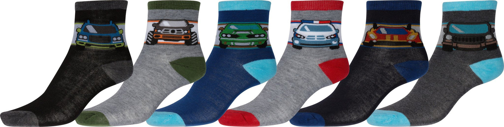 Sakkas Boy's Playful Pattern Assorted Crew Socks 6-Pack - Concordia Style Boutique