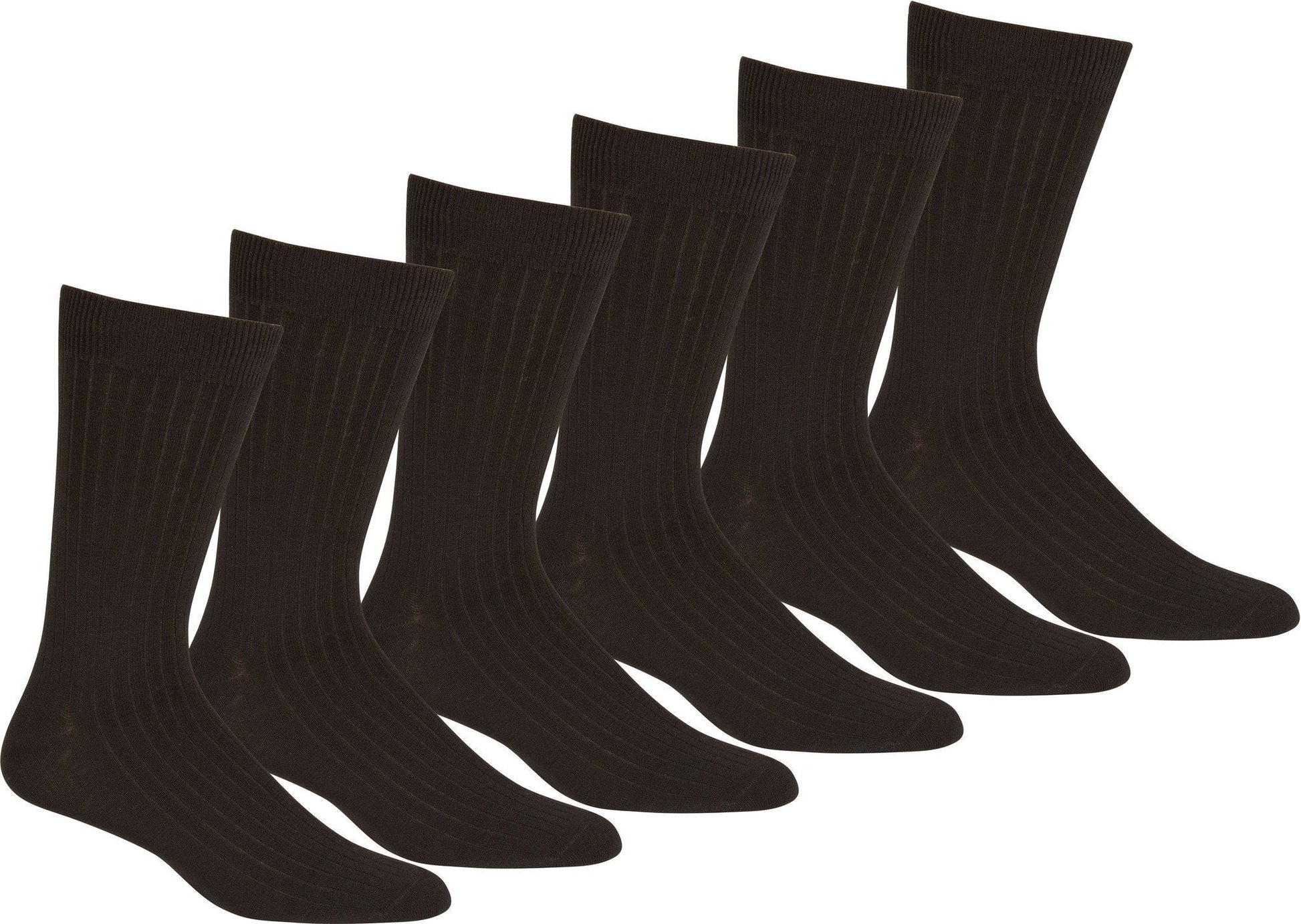 Sakkas Mens Cotton Blend Pattern And Ribbed Dress Socks Value 6-Pack - Concordia Style Boutique
