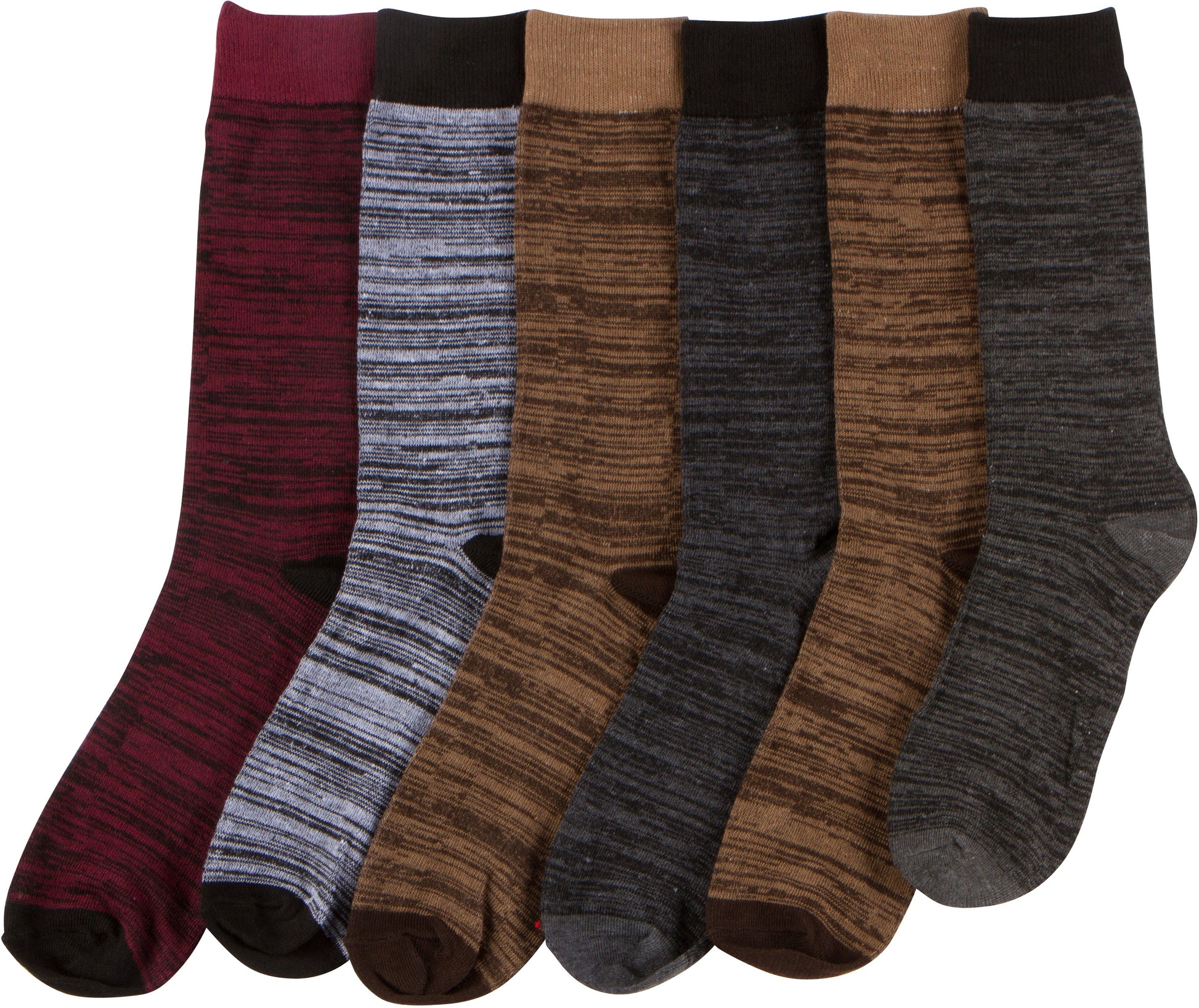 Sakkas Men's Crew High Patterned Colorful Design Dress Socks Asst Value 6-Pack - Concordia Style Boutique