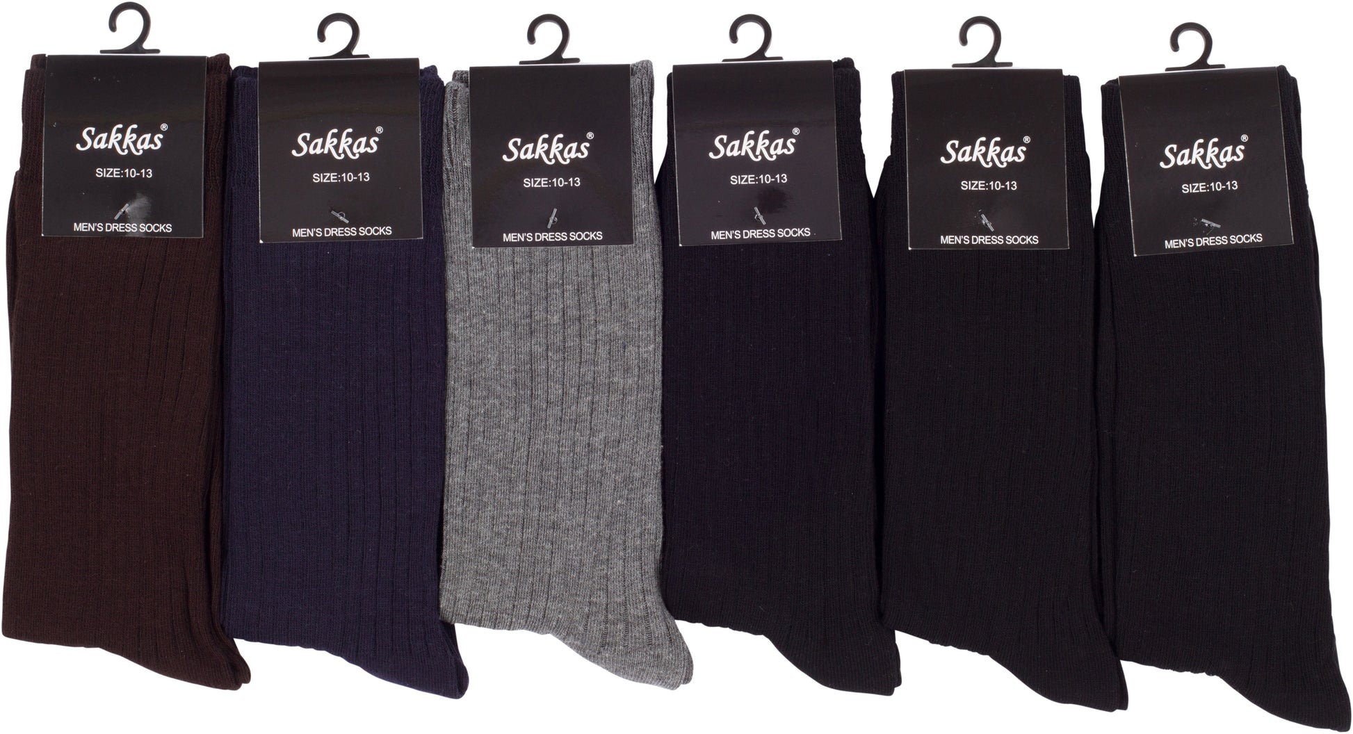 Sakkas Men's Cotton Blend Ribbed Dress Socks - Concordia Style Boutique