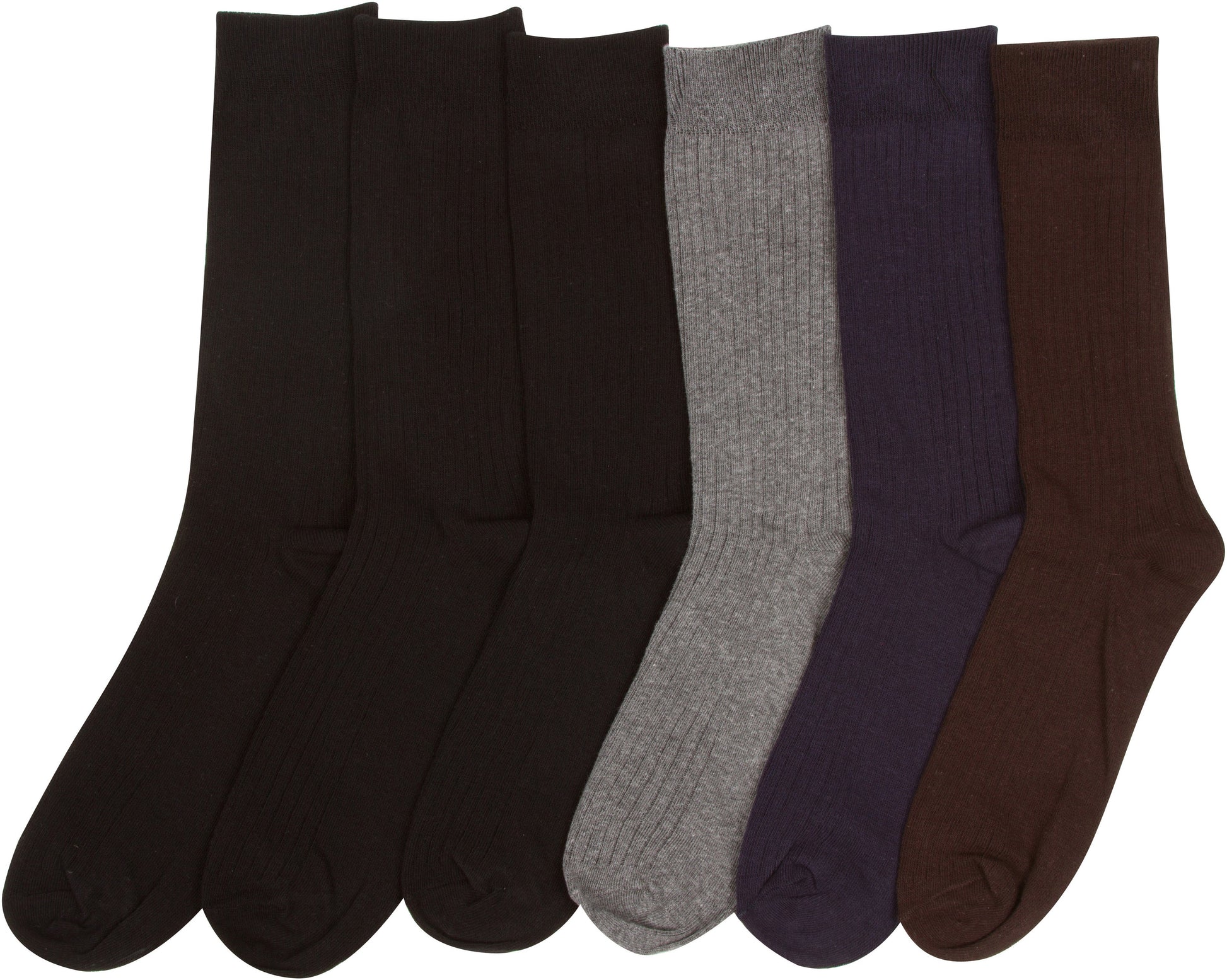 Sakkas Men's Cotton Blend Ribbed Dress Socks - Concordia Style Boutique