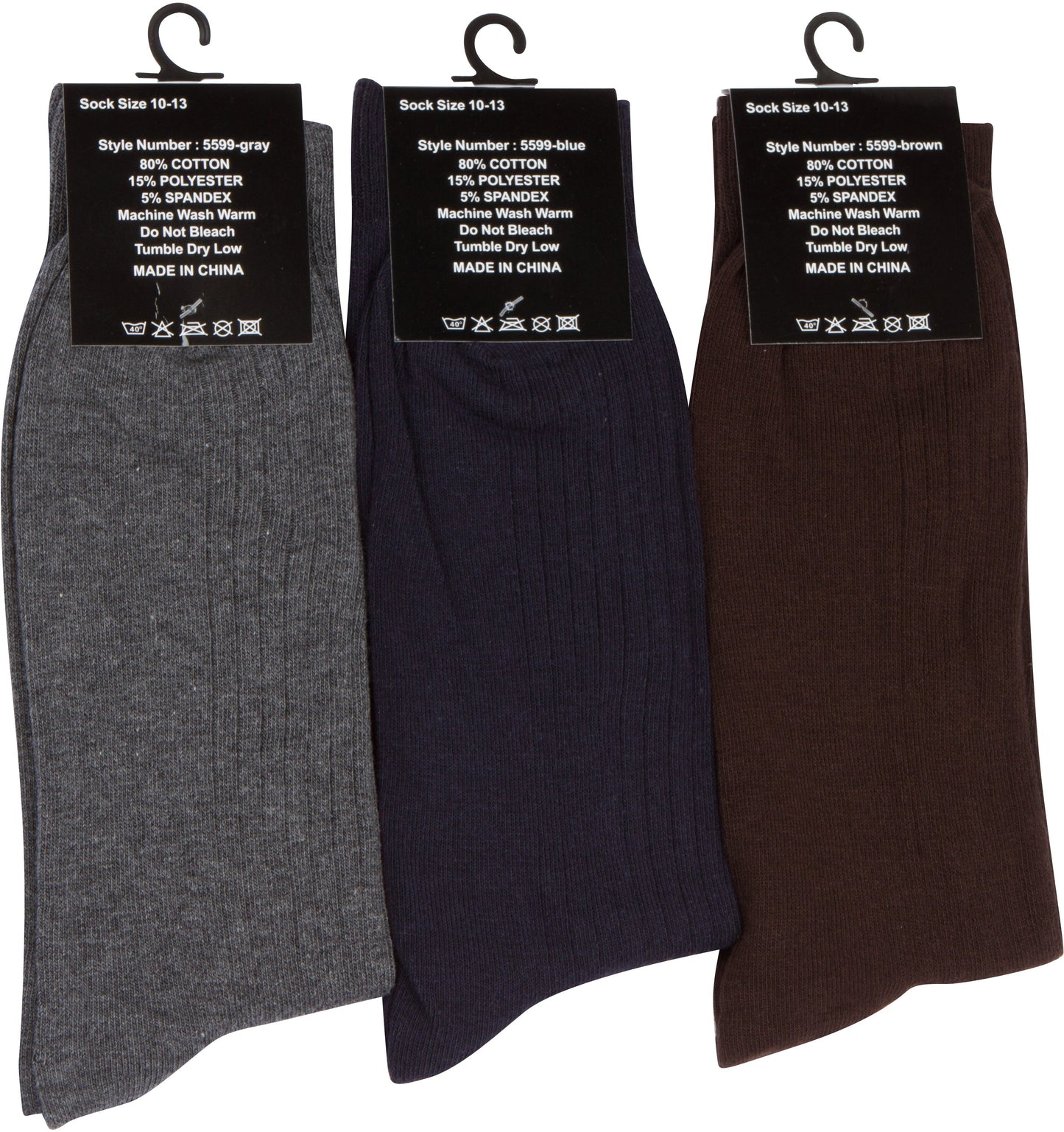 Sakkas Men's Cotton Blend Ribbed Dress Socks - Concordia Style Boutique