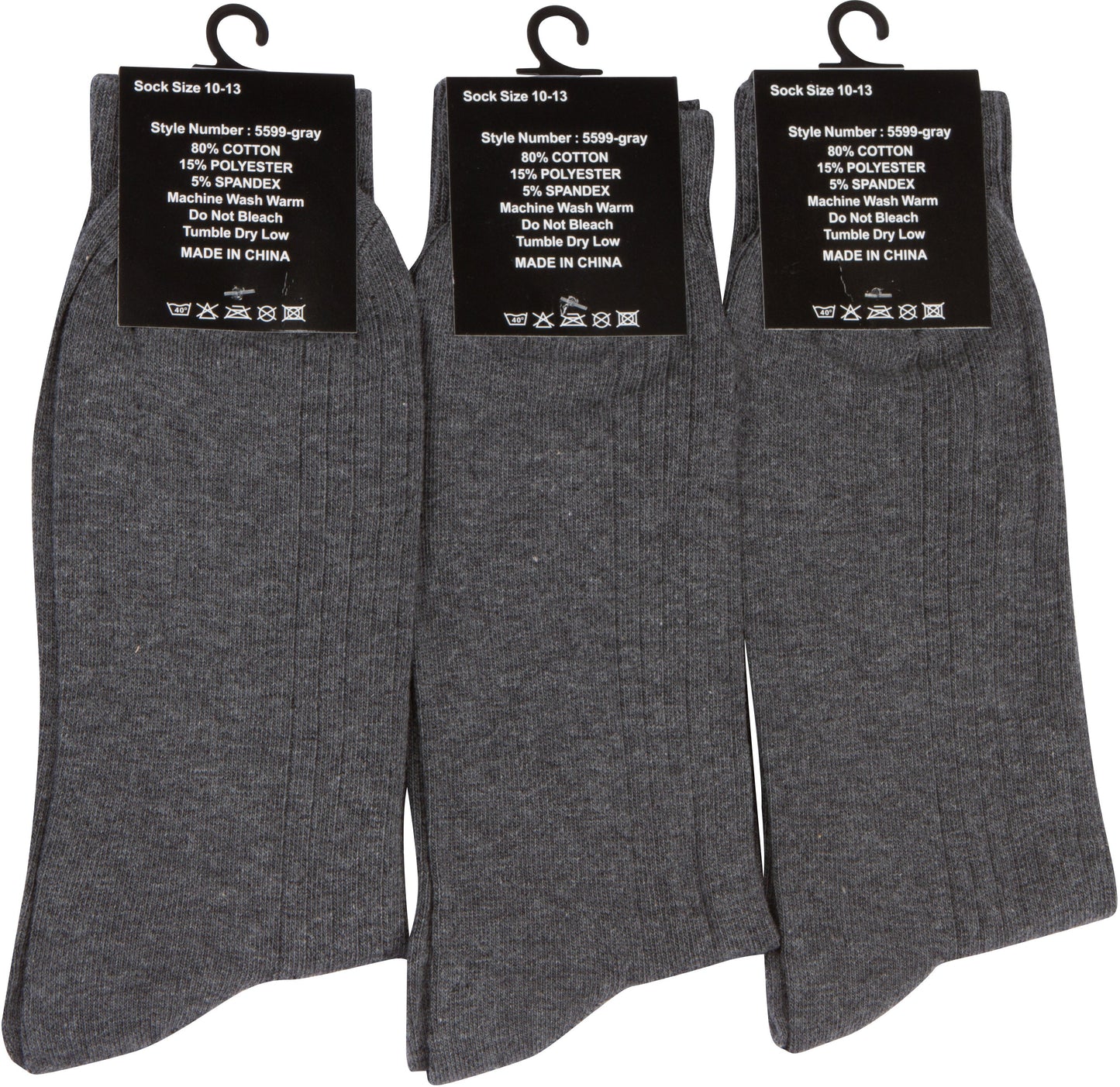 Sakkas Men's Cotton Blend Ribbed Dress Socks - Concordia Style Boutique