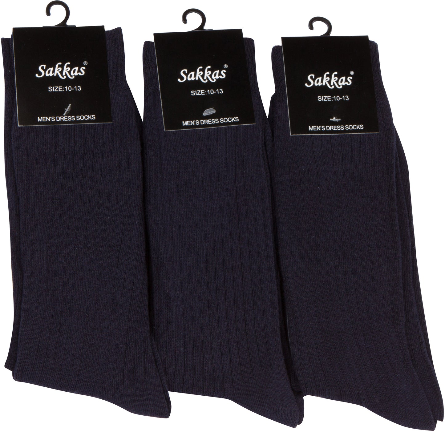 Sakkas Men's Cotton Blend Ribbed Dress Socks - Concordia Style Boutique
