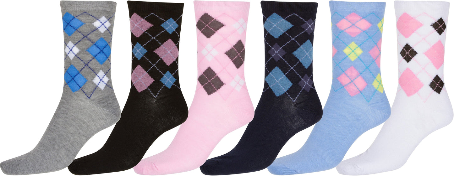 Sakkas Women's Fun Colorful Design Poly Blend Crew Socks Assorted 6-Pack - Concordia Style Boutique