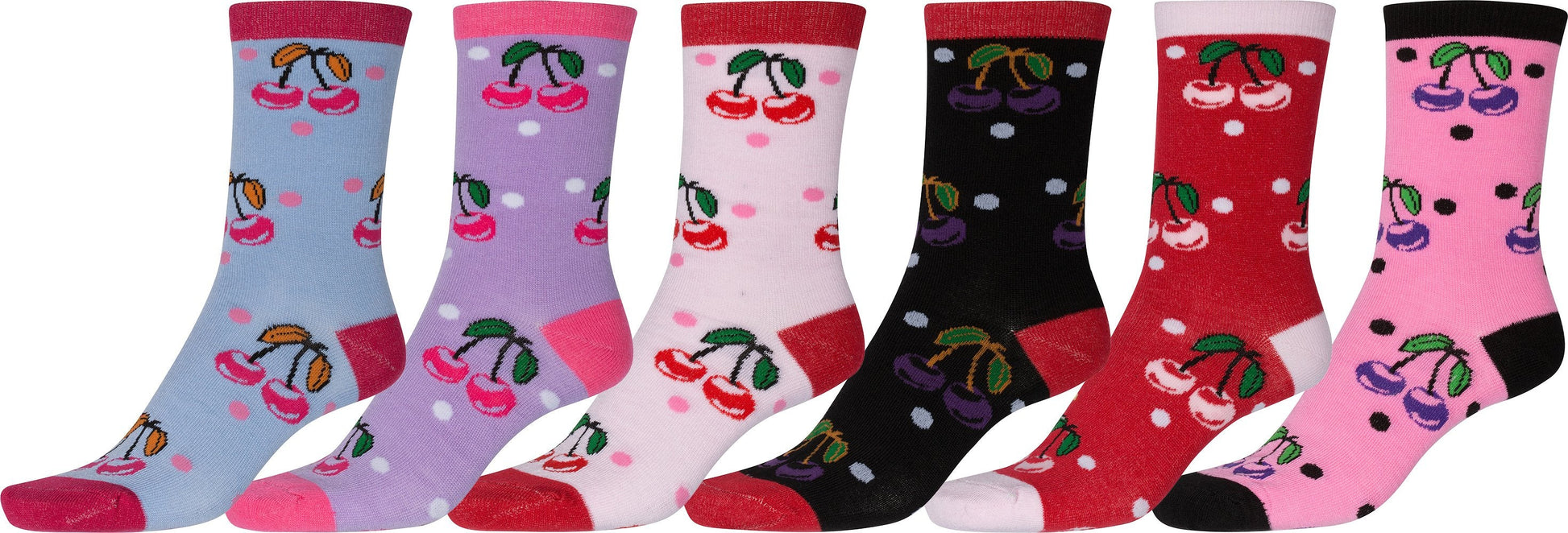 Sakkas Women's Fun Colorful Design Poly Blend Crew Socks Assorted 6-Pack - Concordia Style Boutique