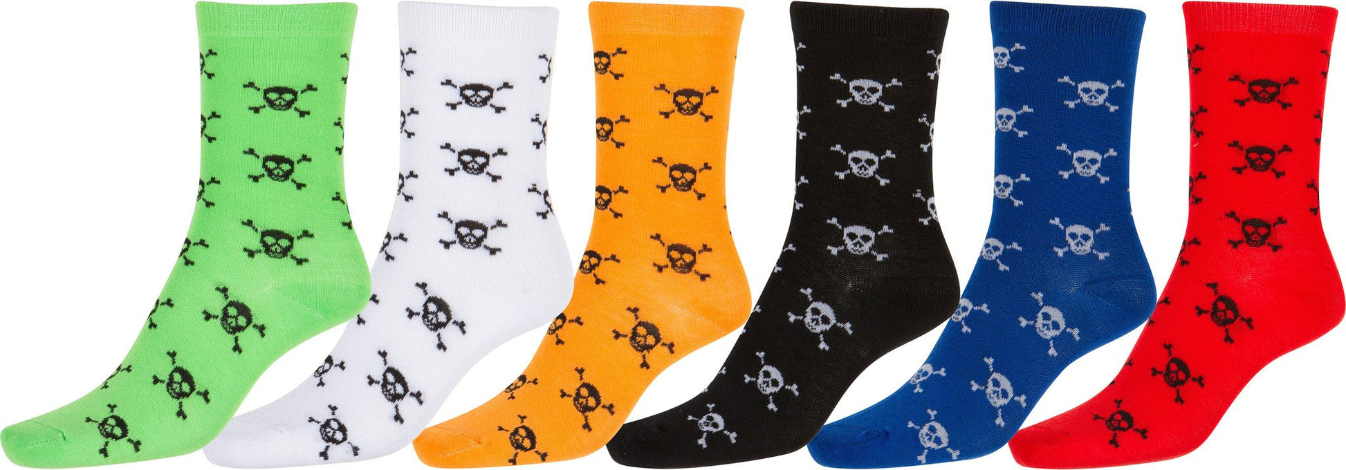 Sakkas Girl's Creative Fun Cotton Blend Crew Socks Assorted Color 6-Pack - Concordia Style Boutique