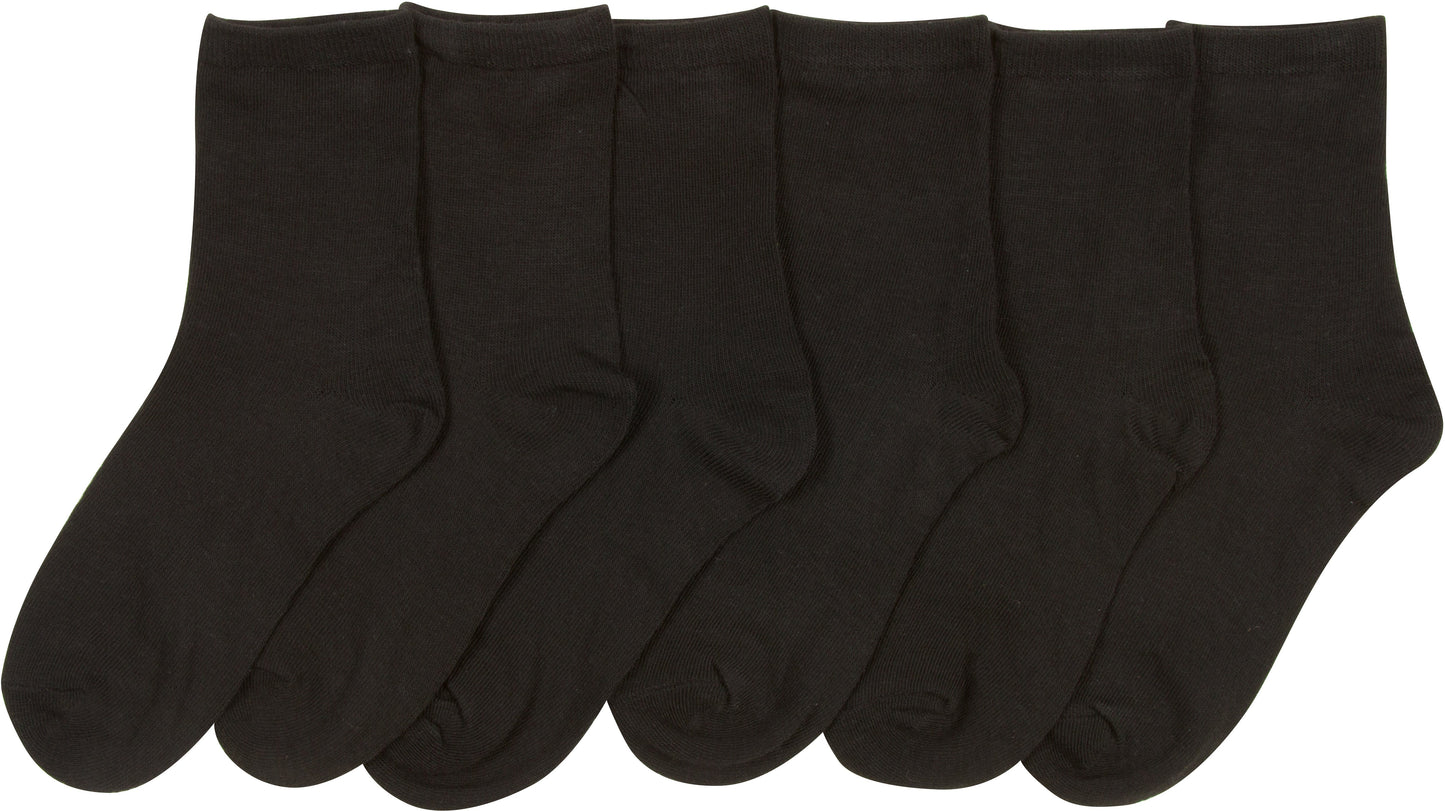 Sakkas Girl's Creative Fun Cotton Blend Crew Socks Assorted Color 6-Pack - Concordia Style Boutique