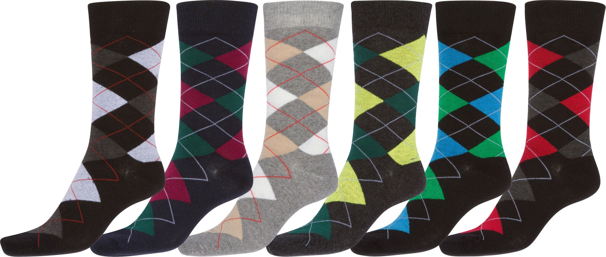 Sakkas Men's Classic Patterned Dress Socks Value 6-Pack - Concordia Style Boutique