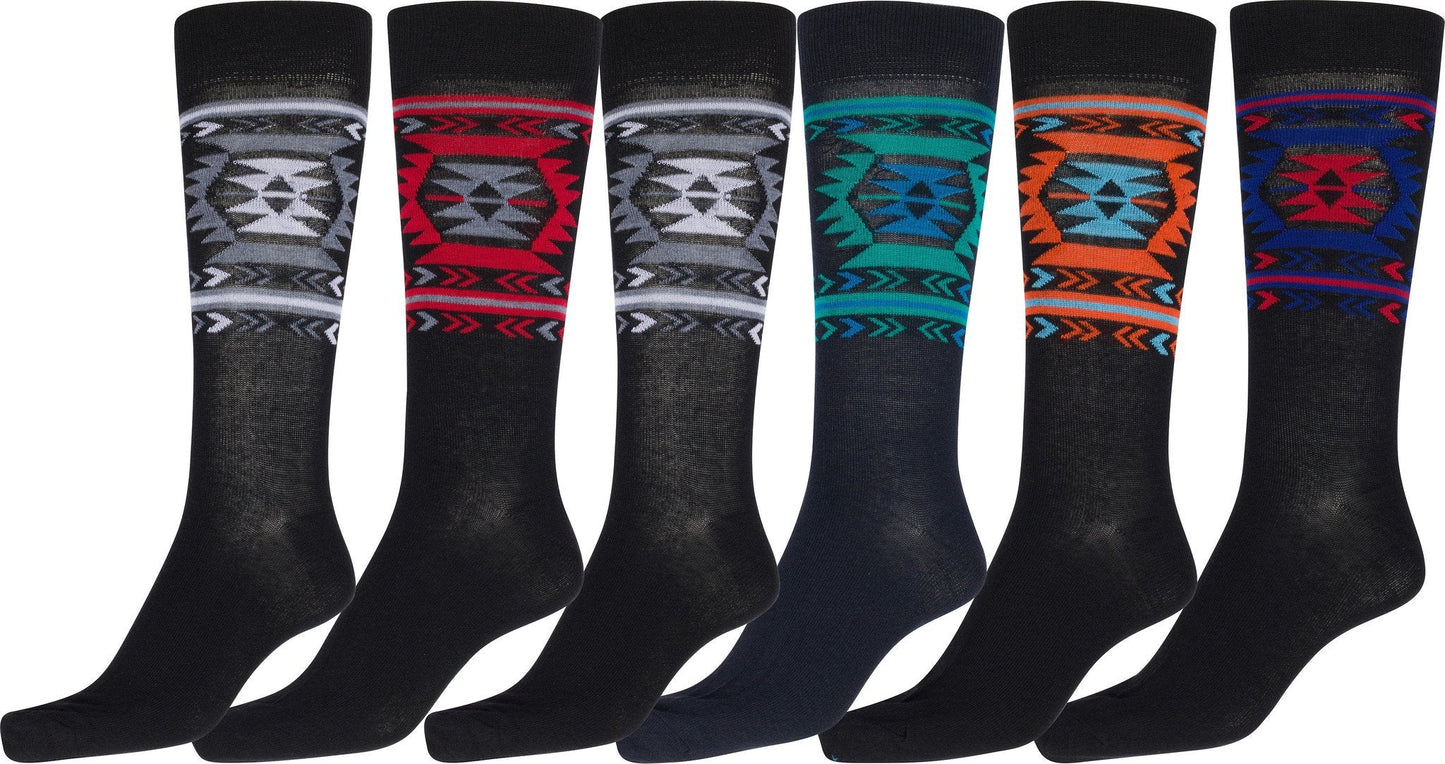 Sakkas Men's Classic Patterned Dress Socks Value 6-Pack - Concordia Style Boutique