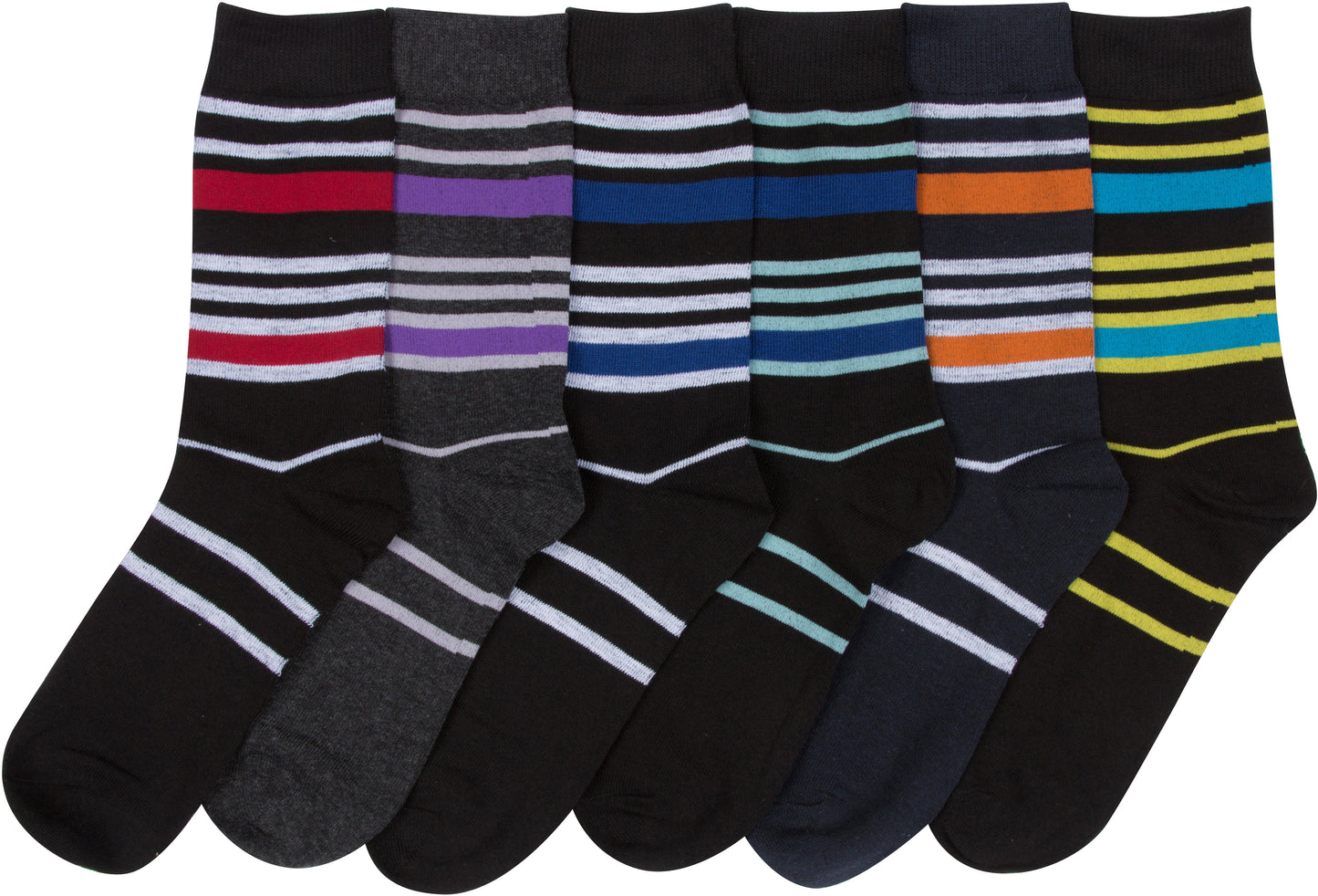 Sakkas Men's Classic Patterned Dress Socks Value 6-Pack - Concordia Style Boutique