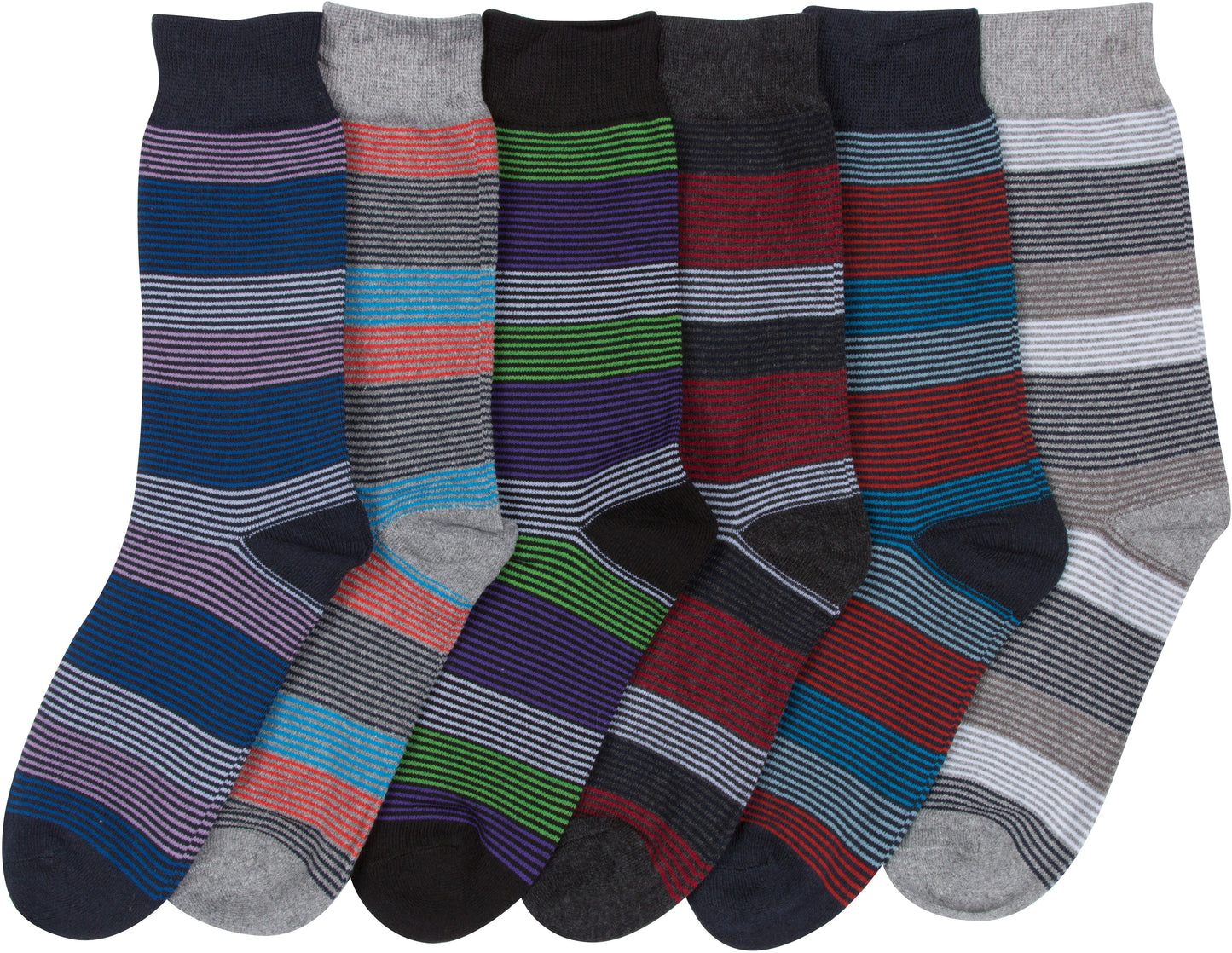 Sakkas Men's Classic Patterned Dress Socks Value 6-Pack - Concordia Style Boutique