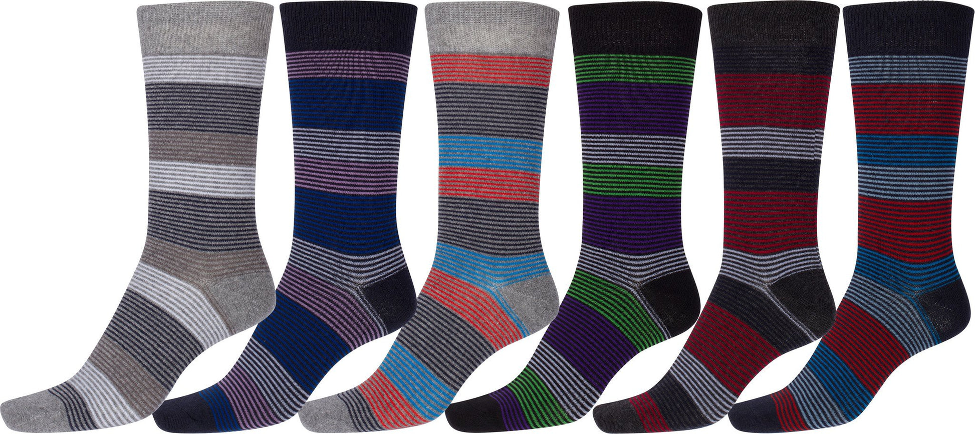 Sakkas Men's Classic Patterned Dress Socks Value 6-Pack - Concordia Style Boutique