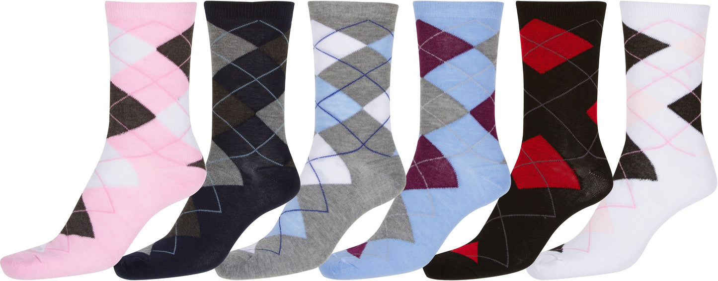 Sakkas Women's Fun Colorful Design Poly Blend Crew Socks Assorted 6-Pack - Concordia Style Boutique