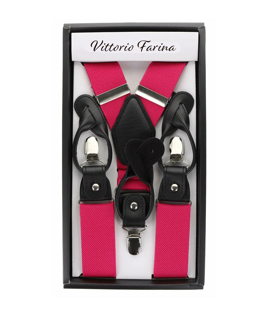 Vittorio Farina Men's Convertible Suspender in Gift Box: 70% Polyester & 30% Elastomer - Concordia Style Boutique