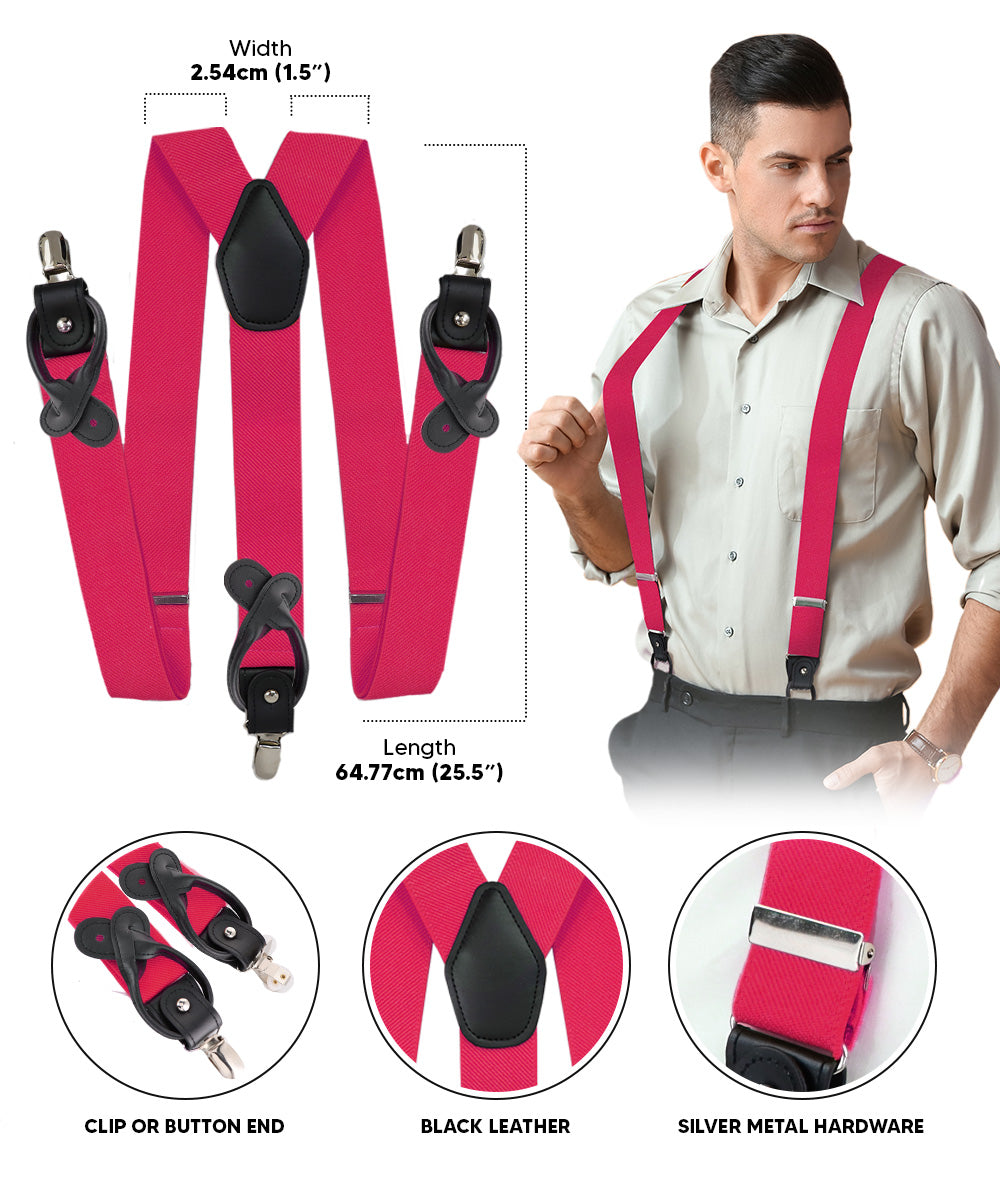 Vittorio Farina Men's Convertible Suspender in Gift Box: 70% Polyester & 30% Elastomer - Concordia Style Boutique
