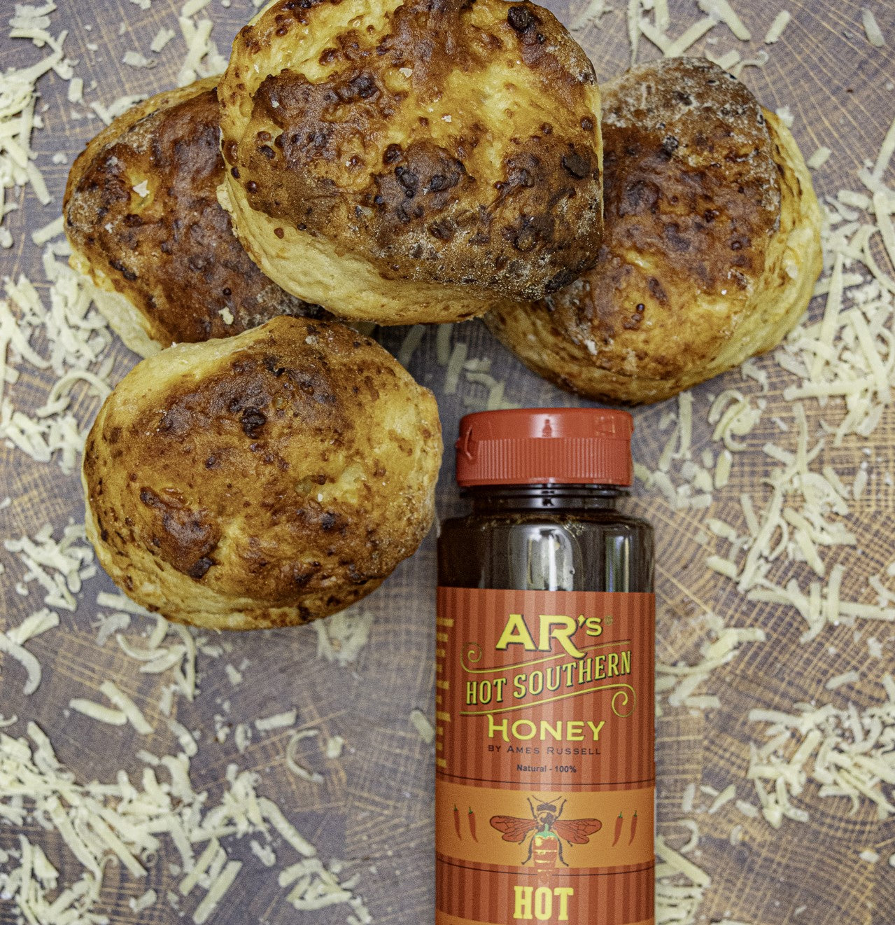 Hot Southern Honey Dubliner Irish Cheese Scones - Concordia Style Boutique