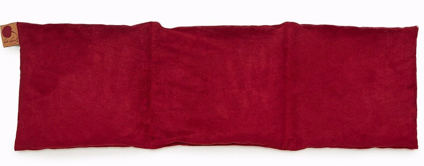 Hot Cherry Triple Square Pillow in Plush Red Ultra-Suede